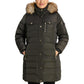 Women's Plus Size Faux-Fur-Trim Hooded Puffer Coat, Created for Macy's