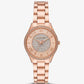 Mini Lauryn Pavé Rose Gold-Tone Watch