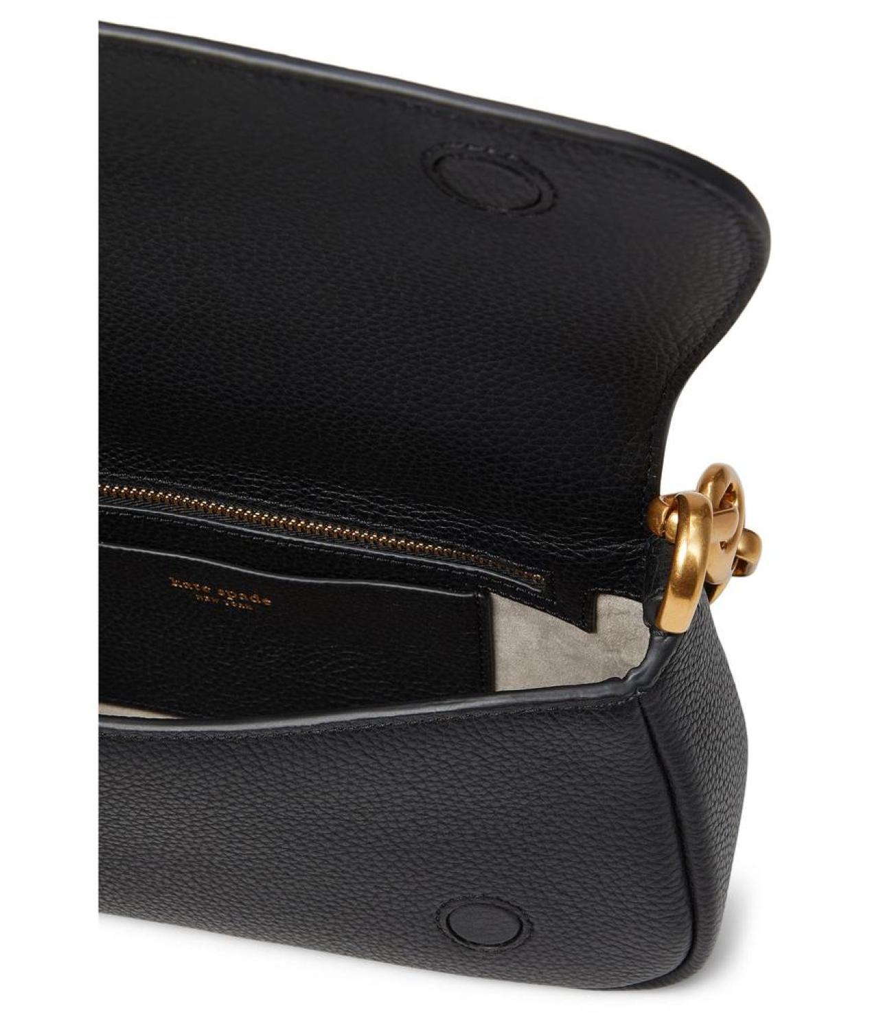 Gramercy Pebbled Leather Small Flap Shoulder Bag