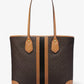 Eva Large Logo Stripe Tote Bag