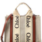 Chloé Woody Small Canvas & Leather Tote