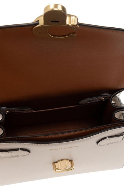 Coach Sammy 21 Logo Plaque Top Handle Bag