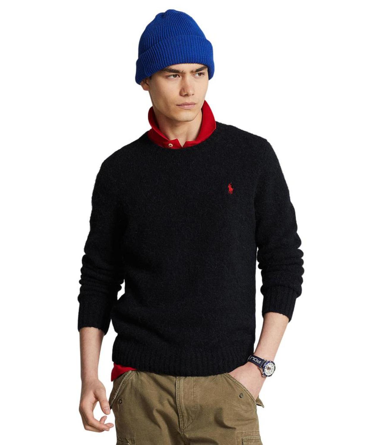 Textured Crew Neck Sweater