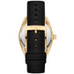 Women's Janelle Multifunction Black Leather Strap Watch 36mm