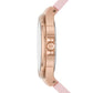Women's Mini-Lennox Three-Hand Blush Silicone Strap Watch 37mm
