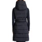 Women's Long Hooded Belted Puffer Vest, Created for Macy's