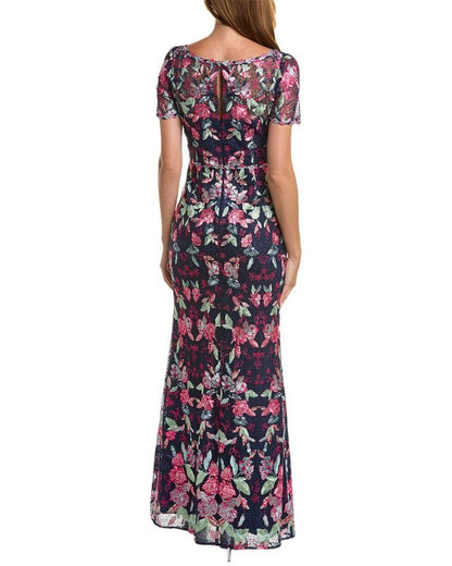 Marchesa Notte Embroidered Gown
