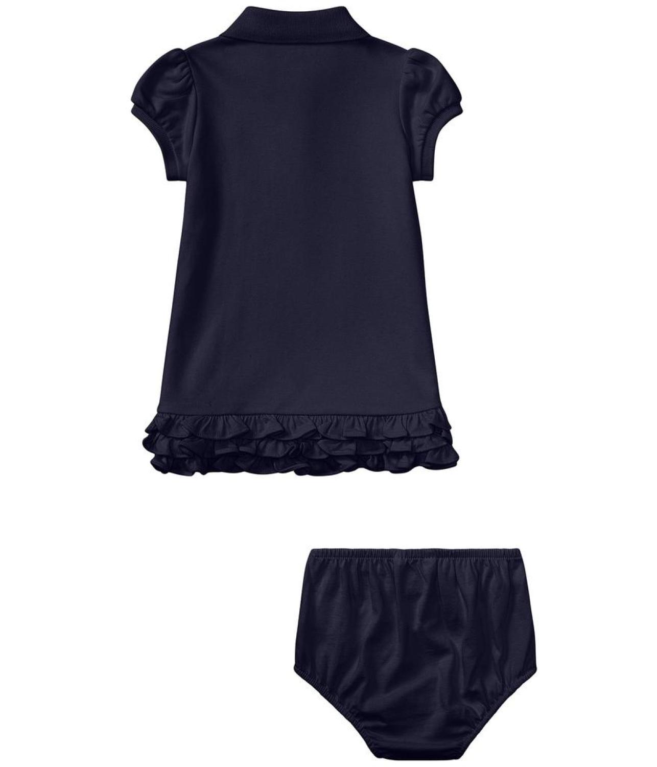 Ruffled Polo Dress & Bloomer (Infant)