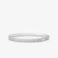 Precious Metal-Plated Sterling Silver Pavé Logo Bangle