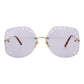YSE Square-Frame Metal Sunglasses