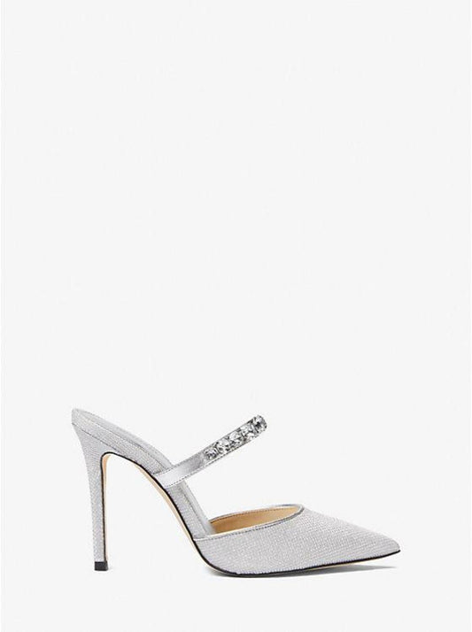 Jessa Embellished Glitter Mesh Mule