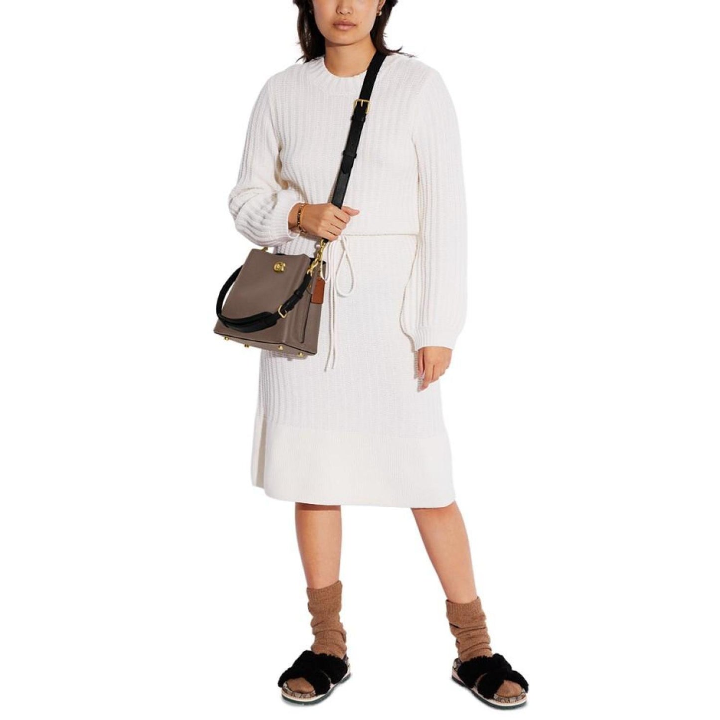 Pebble Leather Willow Bucket Bag with Convertible Straps