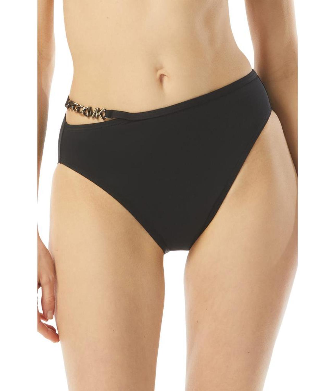 Signature Solids Logo Chain High-Waist Bottoms