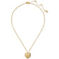 Gold-Tone Crystal A Locket Pendant Necklace, 16" + 3" extender