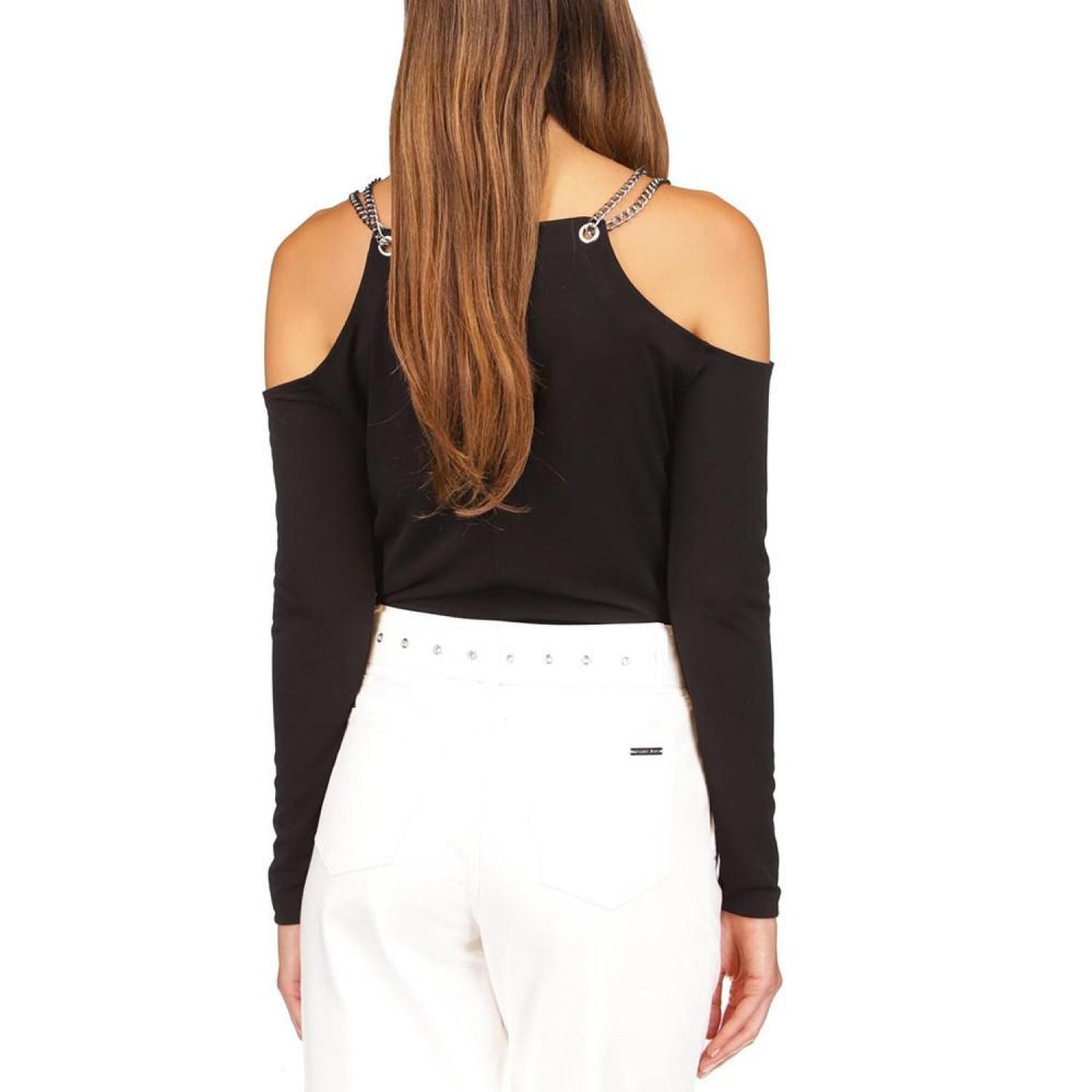 Women's Chain Cold-Shoulder Top, Regular & Petite