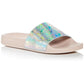 Gilmore Womens Iridescent Slip On Pool Slides