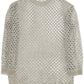 Valentino garavani "mesh knit pullover with sequins embell