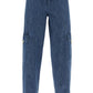 Valentino garavani cargo jeans in chambray denim