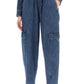 Valentino garavani cargo jeans in chambray denim