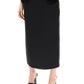 Valentino garavani crepe couture pencil skirt with rose appliqués