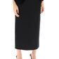 Valentino garavani crepe couture pencil skirt with rose appliqués