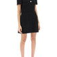 Valentino garavani glaze tweed mini dress with diamanté buttons