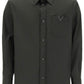 Valentino garavani snap-up overshirt in stretch nylon