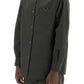 Valentino garavani snap-up overshirt in stretch nylon