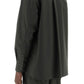 Valentino garavani snap-up overshirt in stretch nylon
