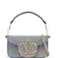 Valentino garavani borsa a mano locò con strass
