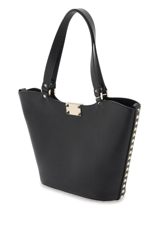 Valentino garavani borsa tote rockstud piccola