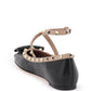 Valentino garavani silk rockstud ballet flats
