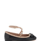 Valentino garavani silk rockstud ballet flats