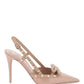 Valentino garavani rockstud bow slingback pumps