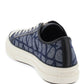 Valentino garavani totaloop low-top sneakers in denim-effect toile iconographe