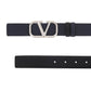 Valentino garavani leather vlogo signature reversible belt