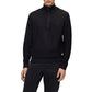 Men's Zip-Neck Logo Detail Sweater