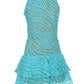 Michael Michael Kors Zebra Eyelet Ruffled Mini Dress