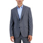 Men's Wool Blend Modern-Fit Check Suit Separate Jacket