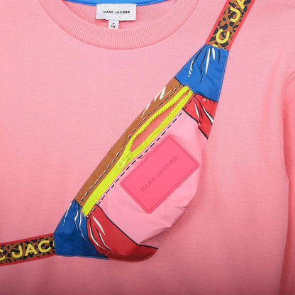 Pink Side Bag Sweatshirt