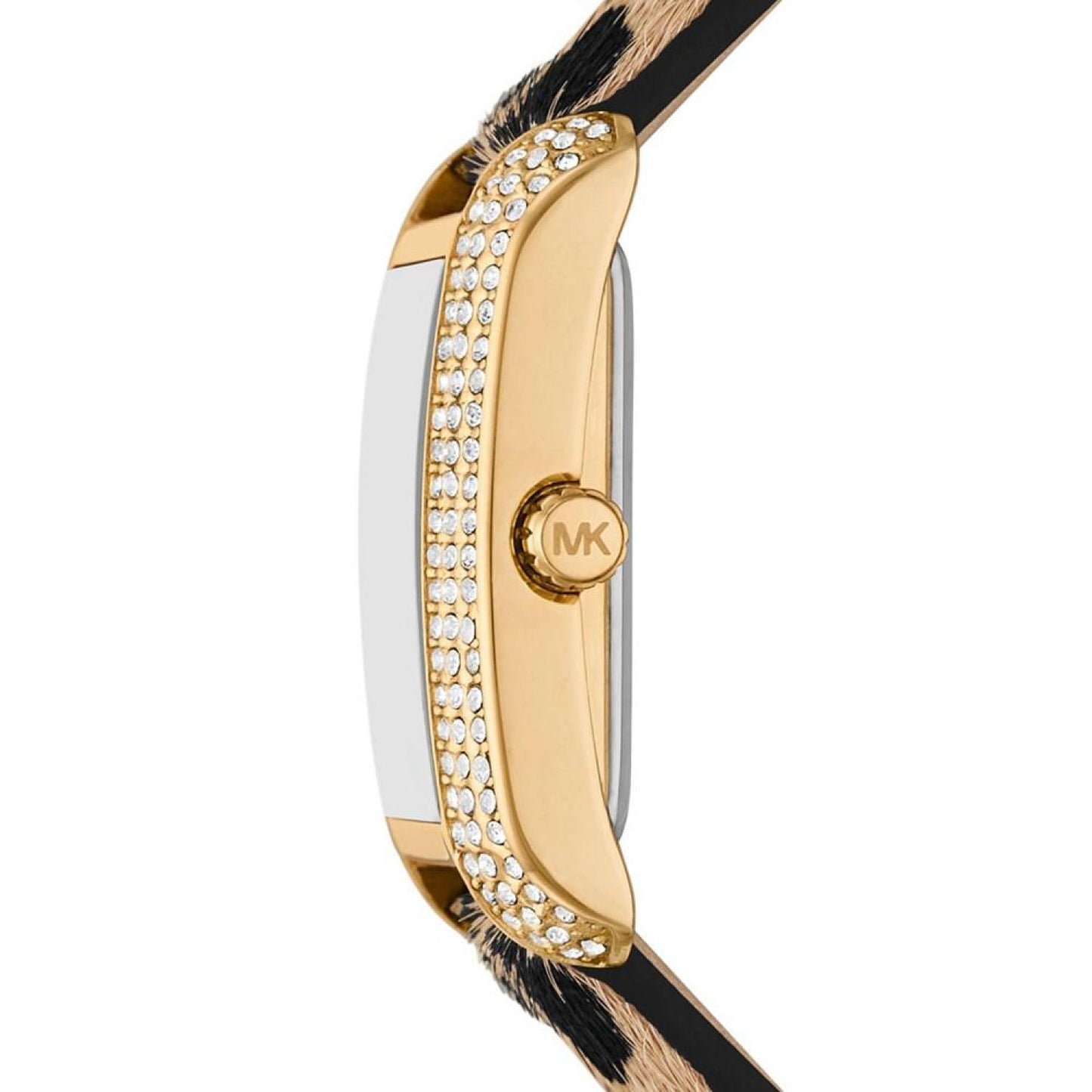 Women's Emery Quartz Three-Hand Leopard Print Calf Hair Watch 33X27mm
