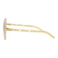 Square-Frame Metal Sunglasses