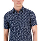 Men's Slim-Fit Printed Short Sleeve Shirt