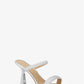 Clara Embellished Metallic Snake Embossed Sandal
