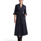 Denim Surplice Midi Dress
