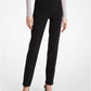 Samantha Stretch Pebble Crepe High-waisted Cigarette Pants