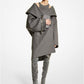 Double Faced Mélange Wool Melton Clutch Coat
