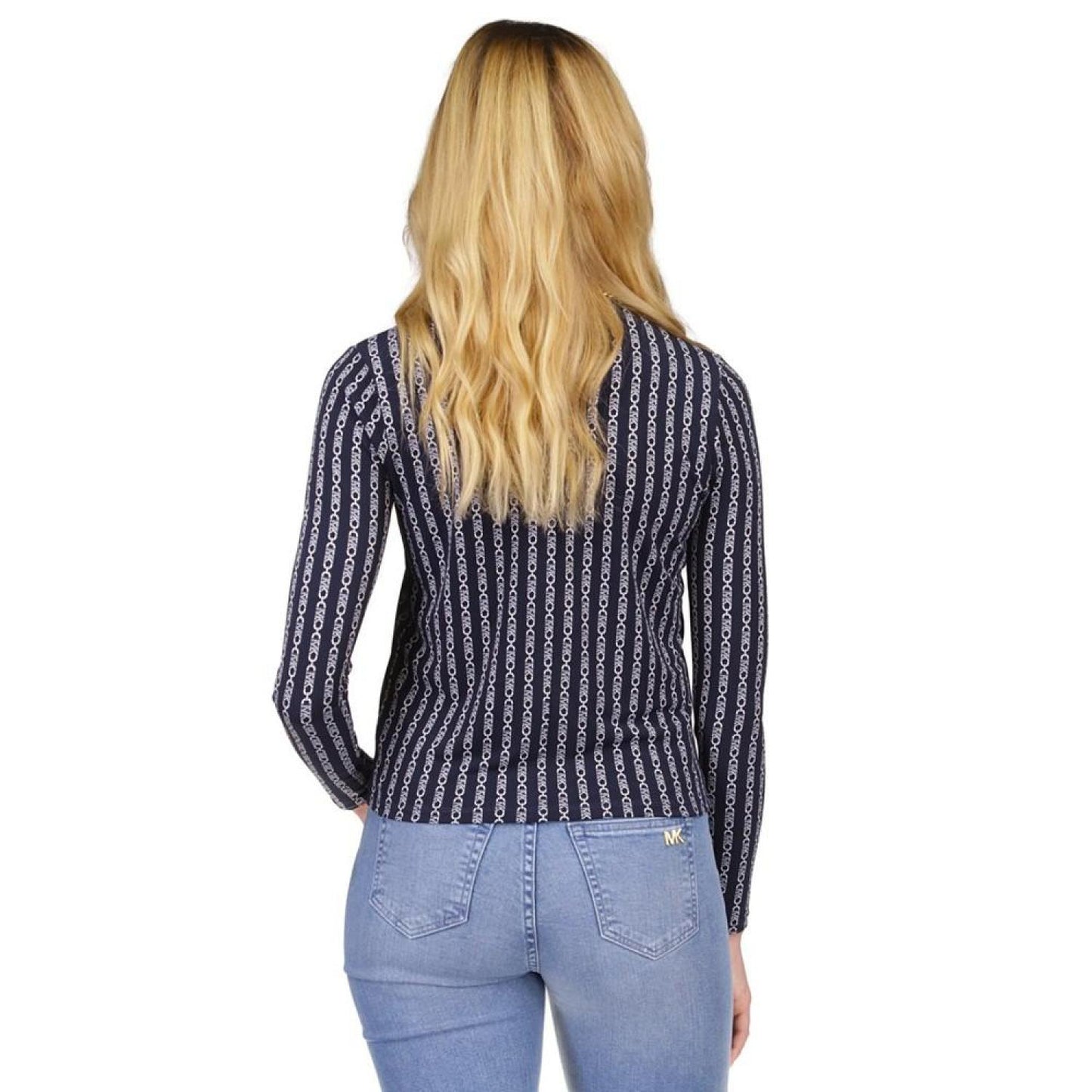 Women's Printed Chain-Neck Top