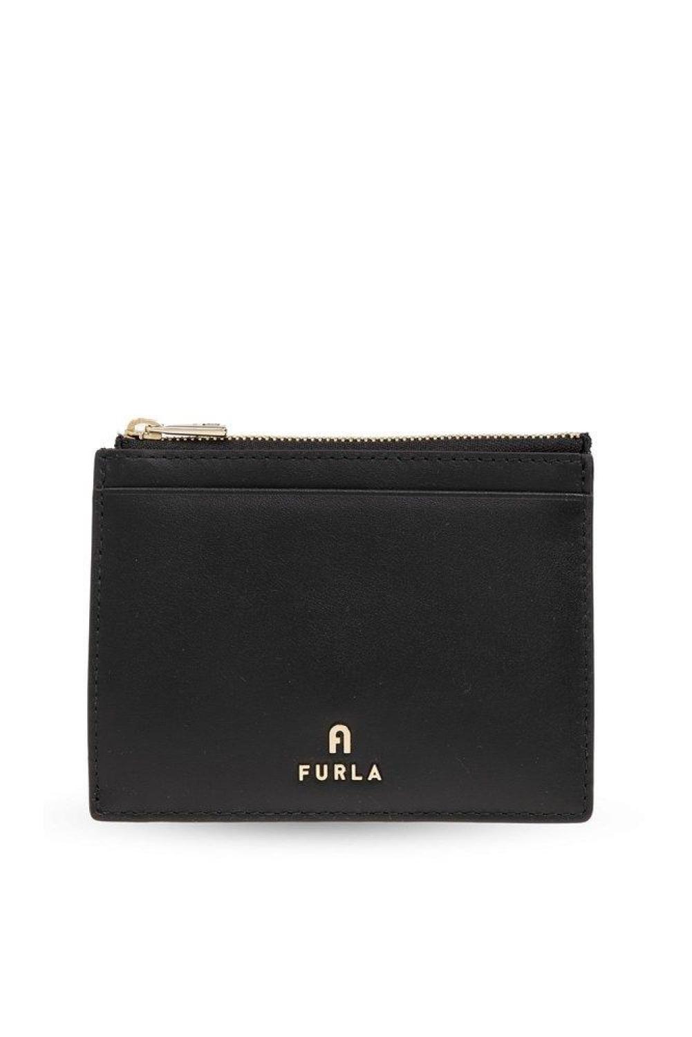 Furla Camelia Logo Lettering Large Card Holder