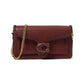 Braided Leather Trim Tabby Chain Clutch